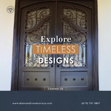Double Iron Door - By Diamon Custo Iron Doors